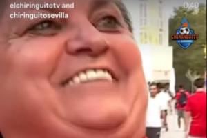 👀赫伊森父亲转发视频，塞维利亚女球迷激动庆祝4-1大胜巴萨